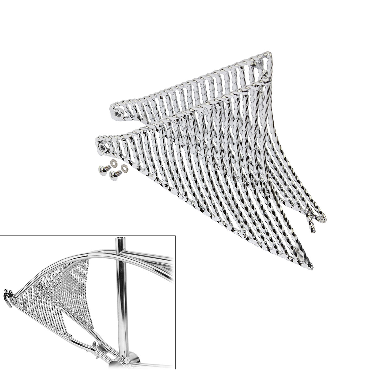 20 Twisted Frame Bottom-Insert Chrome.